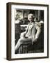 Literature: Samuel Clemens (Mark Twain, 1835-1910), American Writer in New York Visiting His Editor-null-Framed Giclee Print