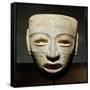 Lithic Mask from Teotihuacan-null-Framed Stretched Canvas