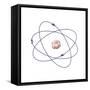 Lithium, Atomic Model-Friedrich Saurer-Framed Stretched Canvas