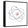 Lithium, Atomic Model-Friedrich Saurer-Framed Stretched Canvas