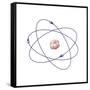 Lithium, Atomic Model-Friedrich Saurer-Framed Stretched Canvas