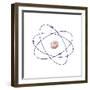 Lithium, Atomic Model-Friedrich Saurer-Framed Premium Photographic Print