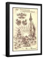 Litho 75Me Anniversaire, L'Independance Belge, 1905-null-Framed Giclee Print