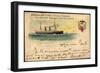 Litho American Line, Mail Steamer, S.S. St. Paul-null-Framed Giclee Print