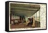 Litho Dampfer Pennsylvania Der Hapag, Promenadendeck-null-Framed Stretched Canvas