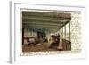 Litho Dampfer Pennsylvania Der Hapag, Promenadendeck-null-Framed Giclee Print