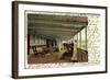 Litho Dampfer Pennsylvania Der Hapag, Promenadendeck-null-Framed Giclee Print