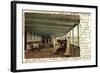 Litho Dampfer Pennsylvania Der Hapag, Promenadendeck-null-Framed Giclee Print