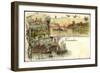 Litho Düsseldorf Kaiserswerth, Dampfer Prinz Heinrich-null-Framed Giclee Print