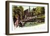 Litho Halle Saale, Partie Im Zoologischen Garten, Seehunde, Reiher-null-Framed Giclee Print