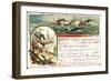 Litho Hamburg, Dampfer Cobra, U Boot, Kriegschiffe-null-Framed Giclee Print