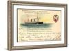 Litho S. S. St. Paul, American Line U.S. Mail Steamer-null-Framed Giclee Print