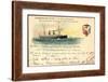 Litho S. S. St. Paul, American Line U.S. Mail Steamer-null-Framed Giclee Print