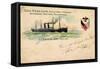 Litho S. S.Vaderland, Red Star Line, Royal Mail Steamer-null-Framed Stretched Canvas