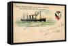 Litho S. S.Vaderland, Red Star Line, Royal Mail Steamer-null-Framed Stretched Canvas