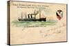 Litho S. S.Vaderland, Red Star Line, Royal Mail Steamer-null-Stretched Canvas