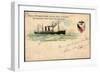 Litho S. S.Vaderland, Red Star Line, Royal Mail Steamer-null-Framed Giclee Print