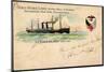 Litho S. S.Vaderland, Red Star Line, Royal Mail Steamer-null-Mounted Giclee Print