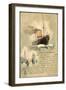 Litho Schnelldampfer Fürst Bismarck, Hapag, 1898-null-Framed Giclee Print