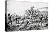 Lithograph after a Painting of the Battle of Wounded Knee by W.M. Cary-null-Stretched Canvas