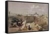 Lithograph from 'The Holy Land, Syria, Idumea, Arabia, Egypt and Nubia'-David Roberts-Framed Stretched Canvas