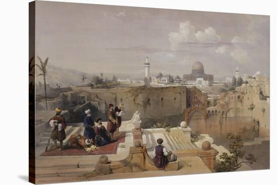 Lithograph from 'The Holy Land, Syria, Idumea, Arabia, Egypt and Nubia'-David Roberts-Stretched Canvas