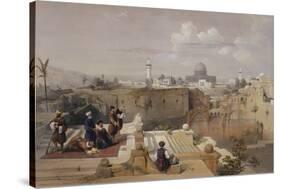 Lithograph from 'The Holy Land, Syria, Idumea, Arabia, Egypt and Nubia'-David Roberts-Stretched Canvas