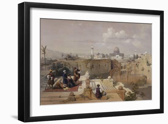 Lithograph from 'The Holy Land, Syria, Idumea, Arabia, Egypt and Nubia'-David Roberts-Framed Giclee Print