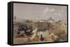 Lithograph from 'The Holy Land, Syria, Idumea, Arabia, Egypt and Nubia'-David Roberts-Framed Stretched Canvas