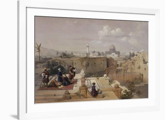 Lithograph from 'The Holy Land, Syria, Idumea, Arabia, Egypt and Nubia'-David Roberts-Framed Giclee Print