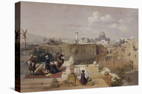 Lithograph from 'The Holy Land, Syria, Idumea, Arabia, Egypt and Nubia'-David Roberts-Stretched Canvas