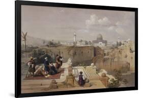 Lithograph from 'The Holy Land, Syria, Idumea, Arabia, Egypt and Nubia'-David Roberts-Framed Giclee Print