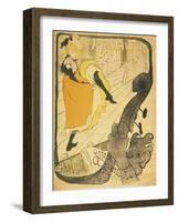 Lithograph Jane Avril, 1893-Henri de Toulouse-Lautrec-Framed Giclee Print