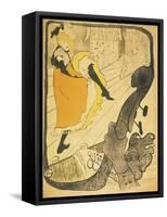 Lithograph Jane Avril, 1893-Henri de Toulouse-Lautrec-Framed Stretched Canvas