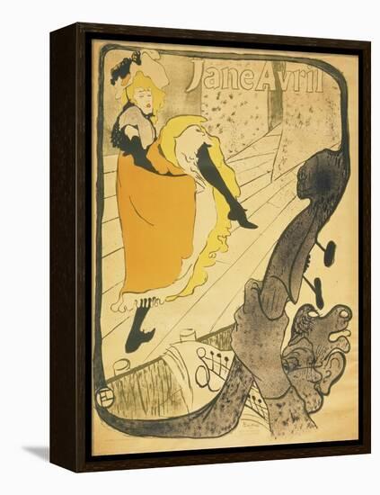 Lithograph Jane Avril, 1893-Henri de Toulouse-Lautrec-Framed Stretched Canvas