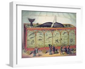 Lithograph of 19th Century Traveling Aquarium-null-Framed Giclee Print