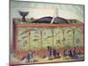 Lithograph of 19th Century Traveling Aquarium-null-Mounted Giclee Print