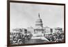 Lithograph of Capitol in Washington DC-null-Framed Giclee Print