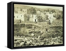 Lithograph of Excavations at the North Side of Quadrangle-null-Framed Stretched Canvas