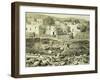 Lithograph of Excavations at the North Side of Quadrangle-null-Framed Giclee Print