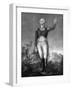 Lithograph of George Washington in uniform during the American Revolutionary War.-Vernon Lewis Gallery-Framed Art Print