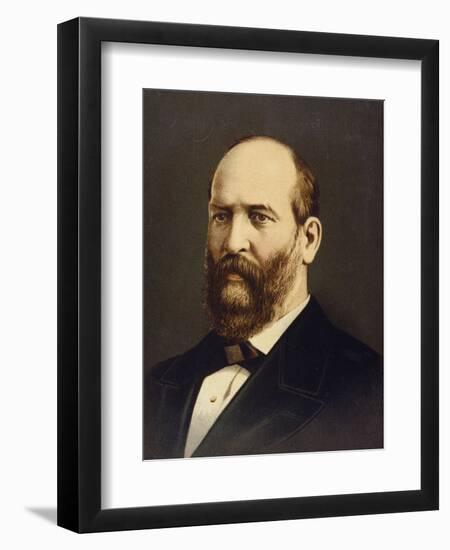 Lithograph of James A. Garfield-null-Framed Giclee Print