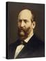 Lithograph of James A. Garfield-null-Stretched Canvas