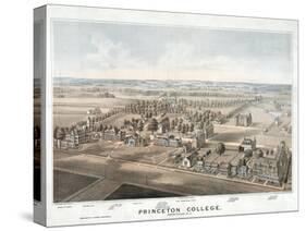 Lithograph of Princeton College-null-Stretched Canvas
