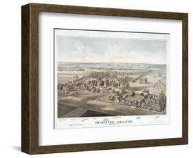 Lithograph of Princeton College-null-Framed Giclee Print