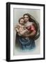 Lithograph of Raphael's Sistine Madonna-null-Framed Giclee Print