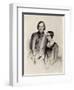 Lithograph of Robert Schumann Posing with His Wife by Hofelich-null-Framed Giclee Print