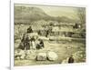 Lithograph of the Excavation of the Temple of Mars-Thomas Picken-Framed Giclee Print