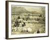 Lithograph of the Excavation of the Temple of Mars-Thomas Picken-Framed Giclee Print