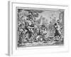 Lithograph of the Rape of the Sabines-null-Framed Giclee Print